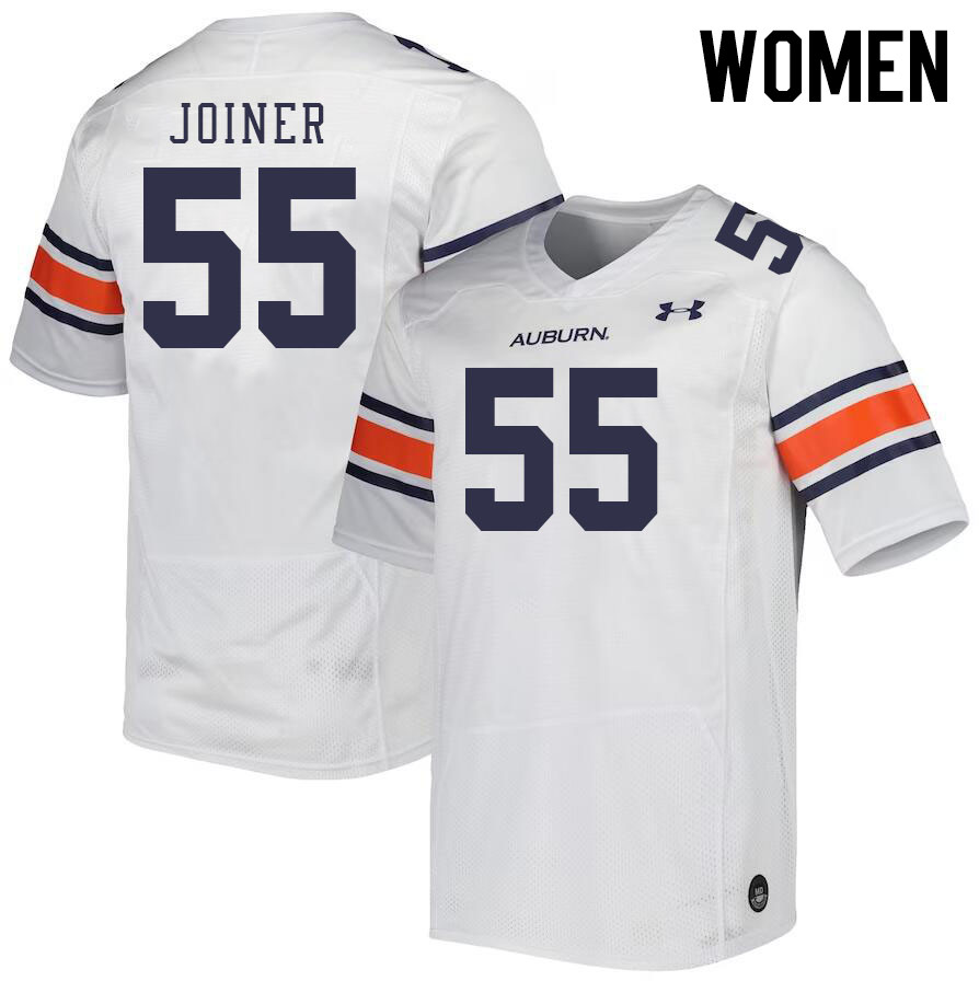 Women #55 Bradyn Joiner Auburn Tigers College Football Jerseys Stitched-White
